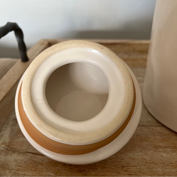 Rae Dunn Artisan Collection By Magenta TEA Canister Script Letters Dimples - Picture 5 of 9